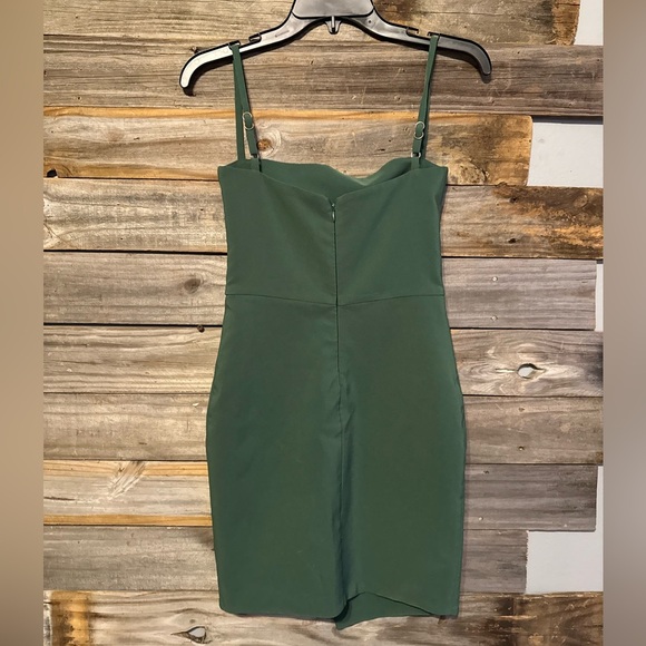 Revolve Nookie Billie Mini Dress in Khaki Green Size Small - Picture 6 of 7